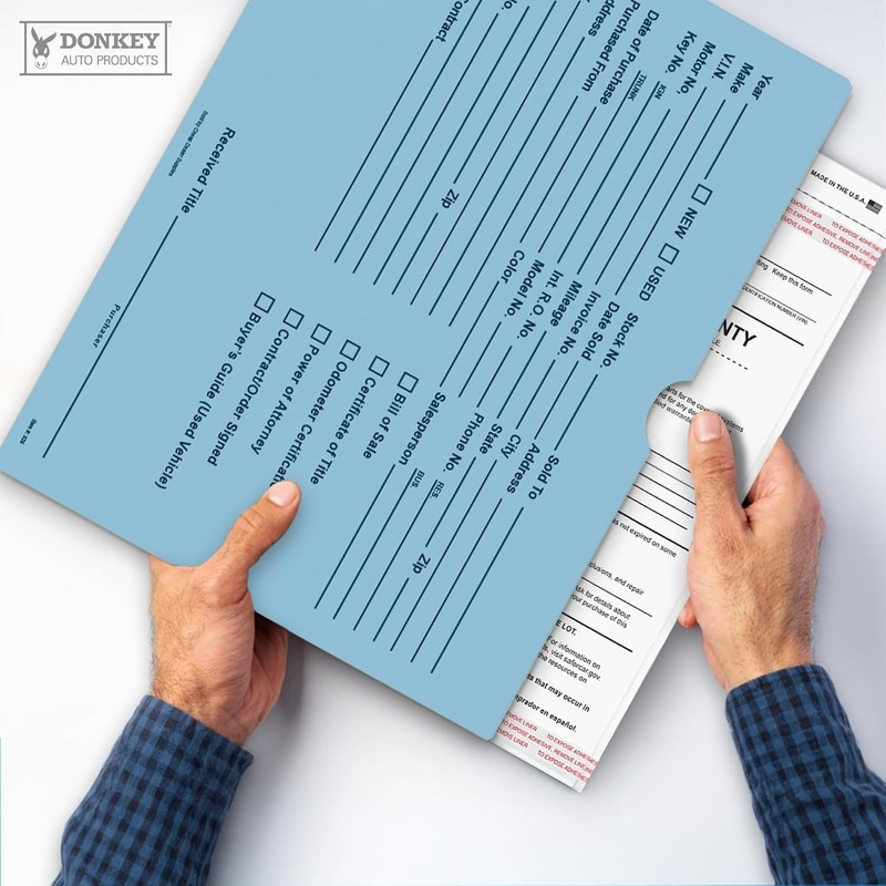 100 Pack of 9x12 Blue Vehicle Deal Envelopes - Efficient Document Organization gallery