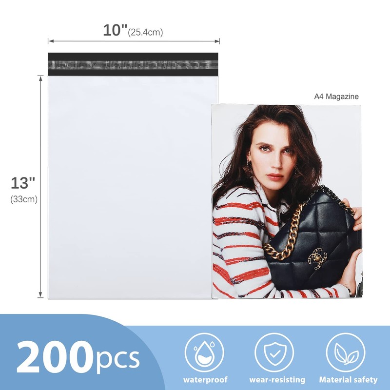 Metronic Poly Mailers 10x13 200 Pcs | Medium Size Shipping Bags for Clothing ... gallery