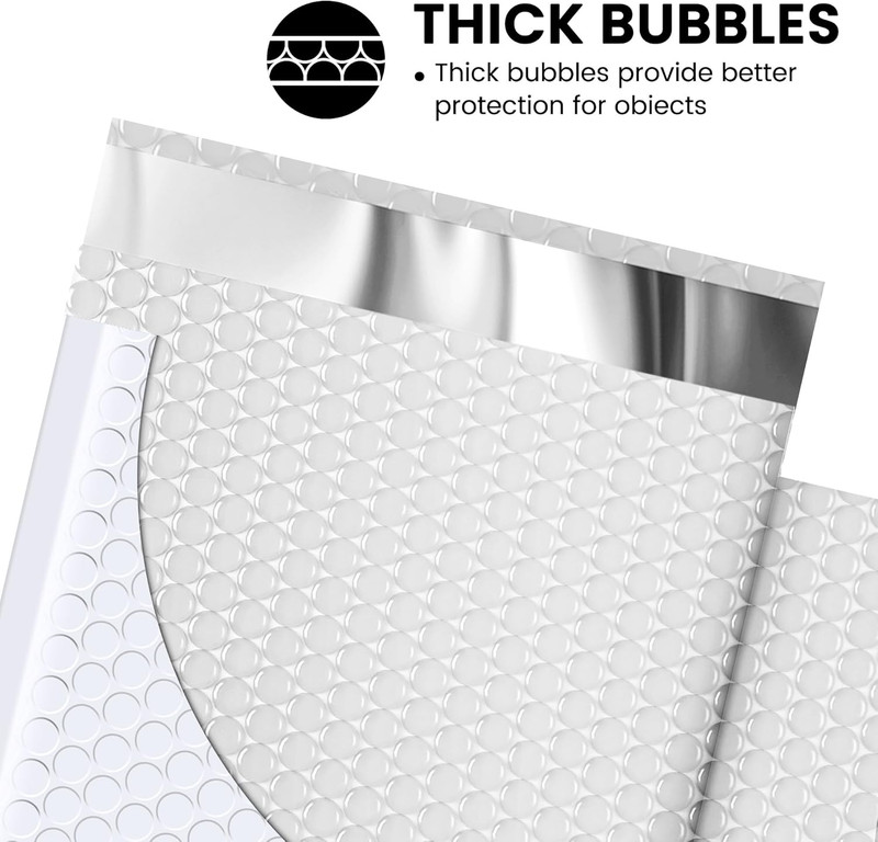 Bubble Mailer 6X10" 100 Pack White Bubble Mailers Usable Size 6X9" Self Seal Pad gallery