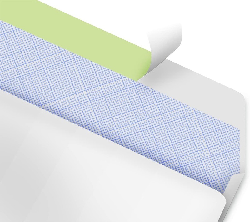 100 Self Seal Business Envelopes with Security Tint - White, No Window, 4-1/8... gallery
