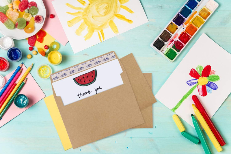 5X7 Envelopes for Invitation 100 Qty A7 Envelopes Self Seal Brown, Kraft Paper E gallery
