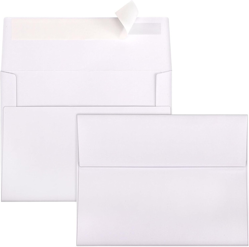 A2 Envelopes Self Seal 500 Pack - 4-3/8 X 5-3/4 White Invitation Envelopes Bulk gallery