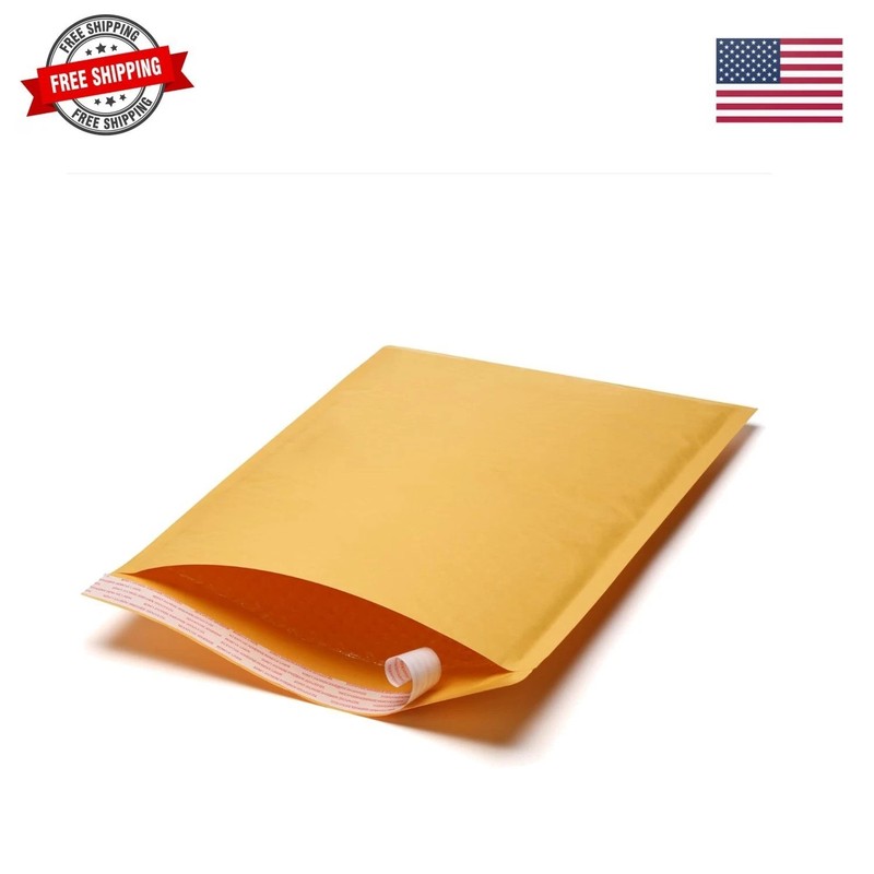 8.5”12” Kraft Bubble Mailers |100 Padded Envelopes Included – Self Sealing Sh…