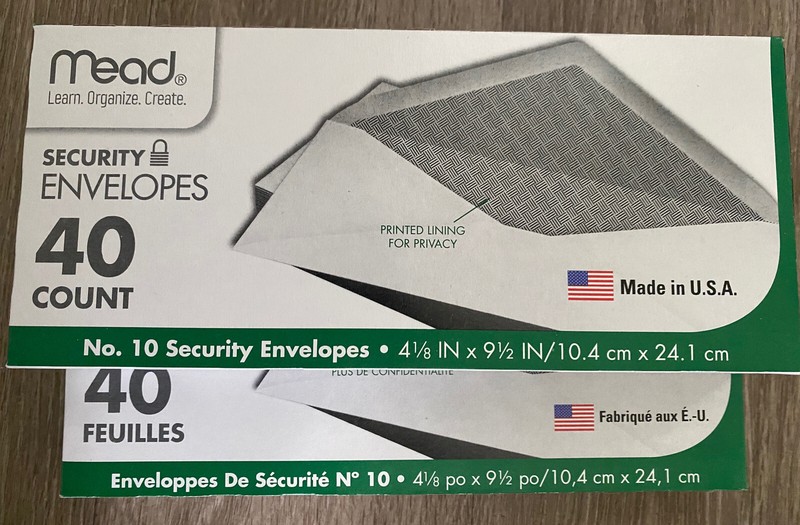 Envelopes White Letter Mailing Shipping,2box40each Adhesive security4-1/8″ x9-1