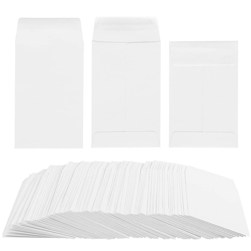 100 Pack White Small Coin Envelopes 2.25″×3.5″,