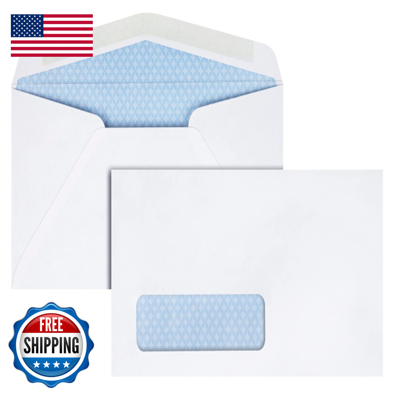 Quality Park 10 Single Window Security Tint Envelopes 4-1/8 X 9-1/2 Gummed