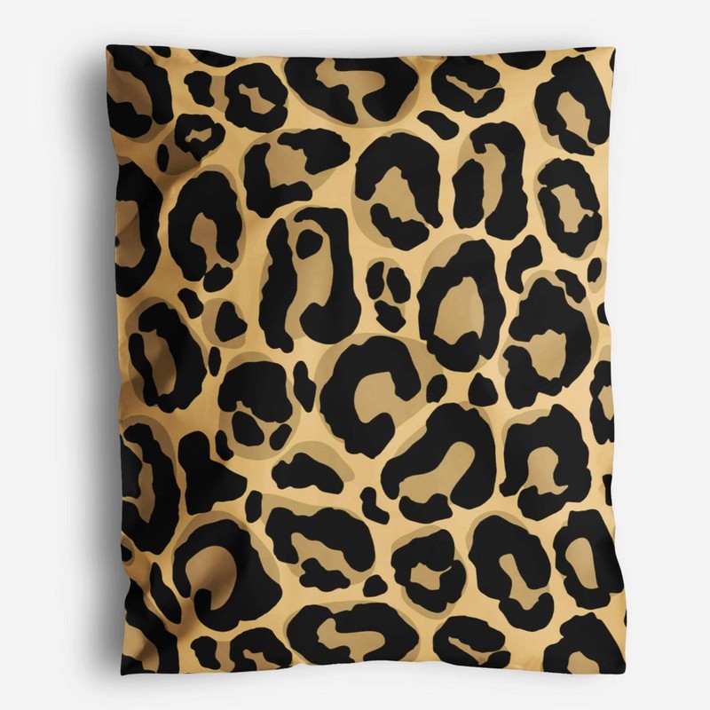 100 PCS Leopard Print Poly Mailers Waterproof Opaque Envelopes 14×19 Inch
