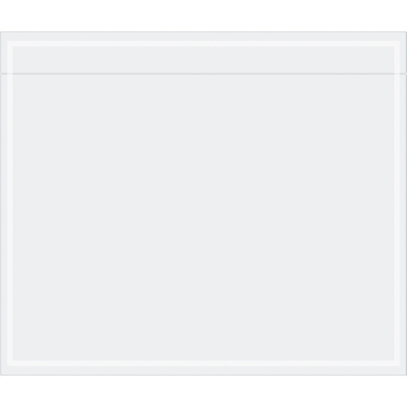 PL523 Tape Logic Clear Face Document Envelopes, 6 1/2 x 5 1/2, Clear (Pack of 10
