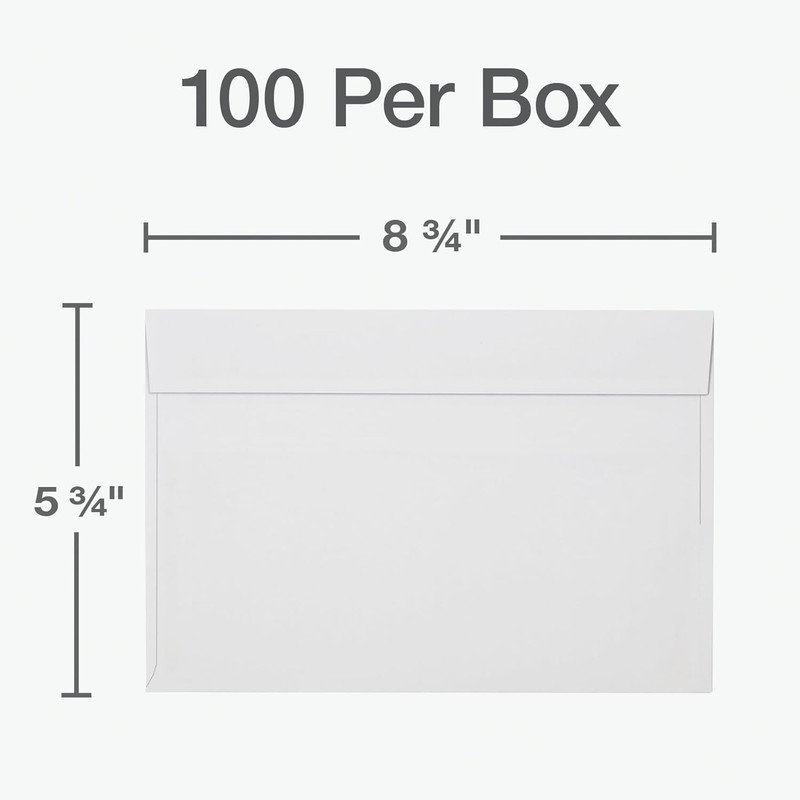 Columbian A9 Envelopes with Self Seal Closure, 5-3/4 X 8-3/4 Inches, 24 Lb. Whit gallery