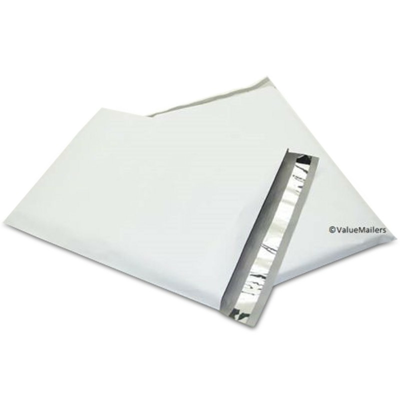 100 – 26×26 White Poly Mailers Envelopes Self Sealing Bags – 26 x 26