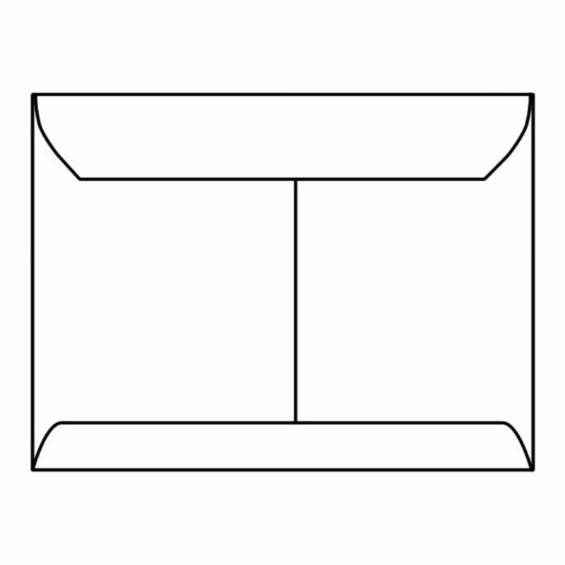 Open Side Booklet Envelopes, 10″ x 13″, 28#, White, Center Seam (Box of 500)