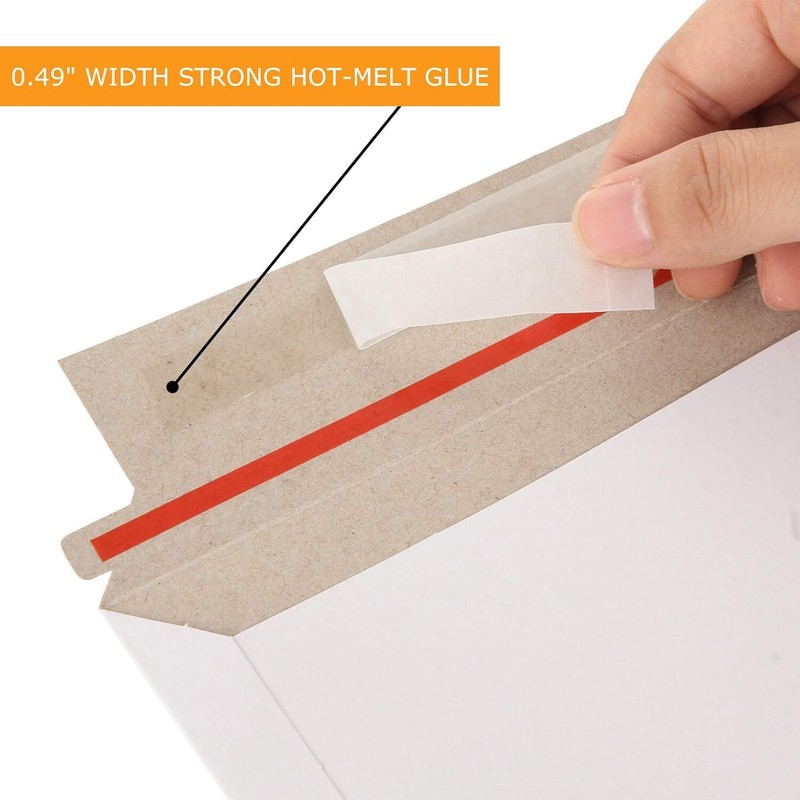100Pack Rigid Mailers Stay Flat Photo Document Mailers 6X10 Inch Self Se gallery