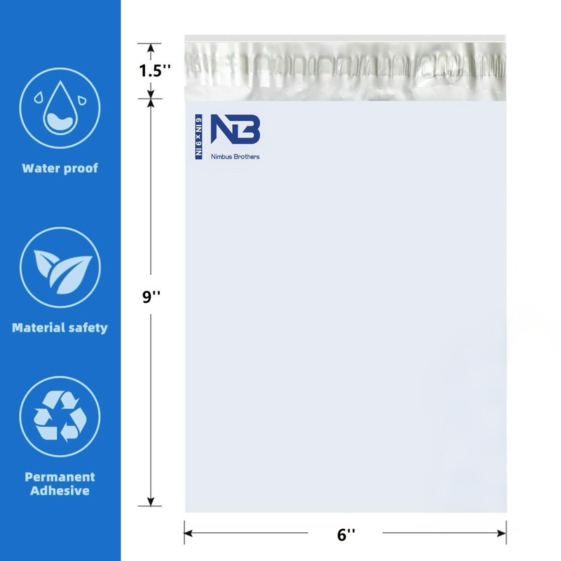 Poly Mailers Shipping Bags - 6x9 7.5x10.5 9x12 10x13 12x15.5 14.5x19 19x24 24x24