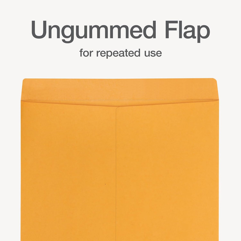 Jumbo Kraft Envelopes, 17 X 22, Ungummed Catalog Envelopes for Storing and Organ gallery