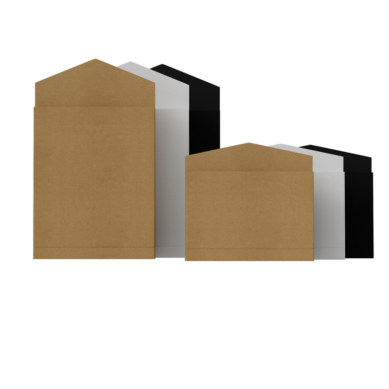 25 Kraft Envelope for A4 Paper T-Shirt Merchandise Shipping Optional Fastener