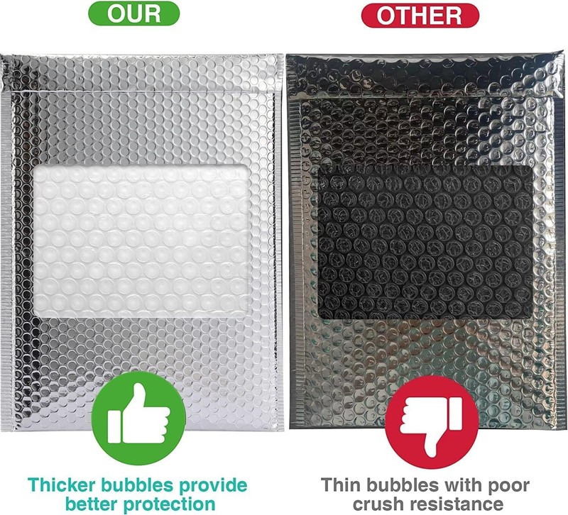 75 Pack Thermal Bubble Mailer 6 x 9 Inch, Self Seal Cool Bubble Mailers bags gallery