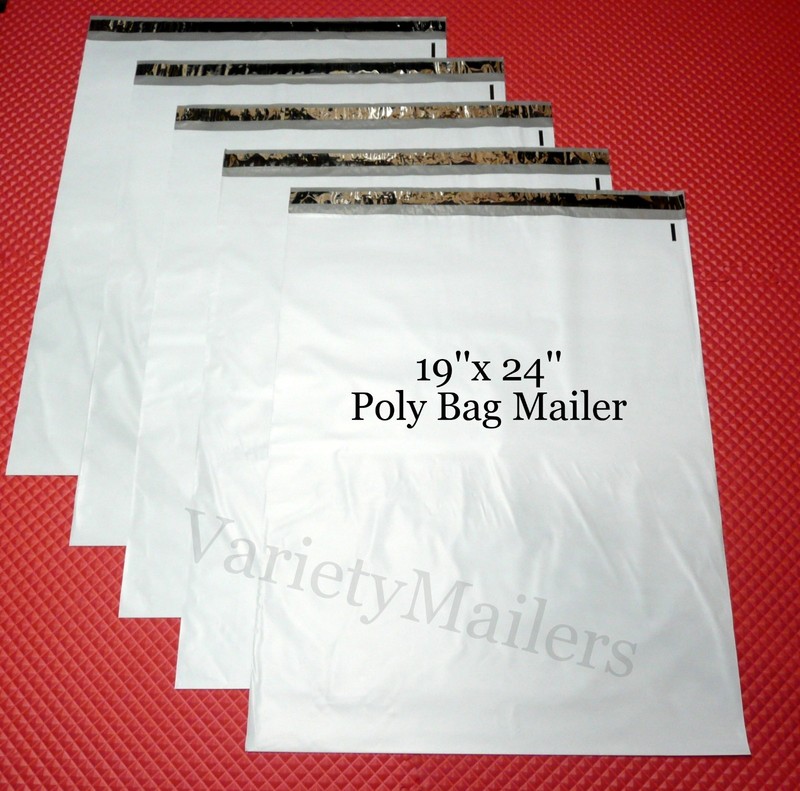 8 Poly Bag Mailers 19 x 24 Extra Large Self-Sealing Shipping Bags 19×24
