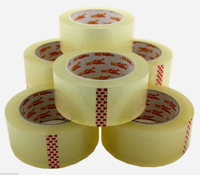 Lot 12 6 3 Clear Tan Ebay Packing Carton Sealing 2 Mil Tape 2″ 110 Yds 330 ft