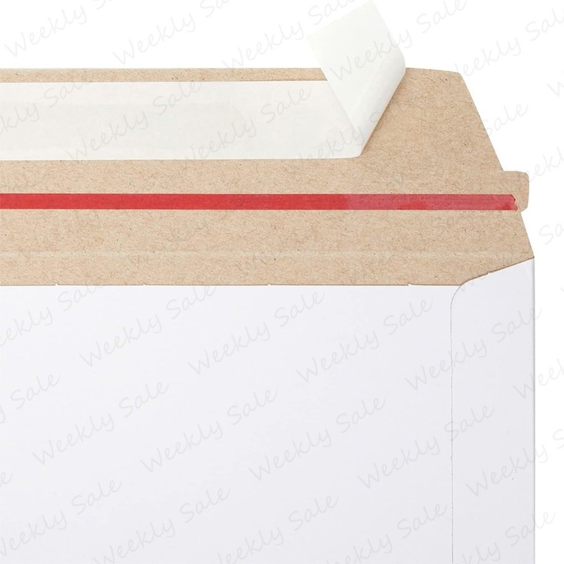 6.5x4.5 Rigid Flats Cardboard Envelope Mailer Photo Shipping Thicker White Bulk gallery