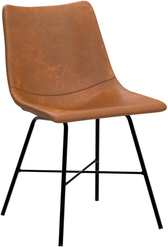 POLY & BARK Paxton Leather Dining Chairs – Set of 2 Modern Dining Room Chairs wi gallery