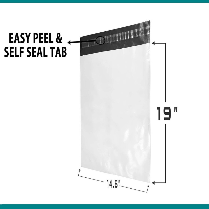 500 14.5 x 19 Premium Plastic Flat Poly Mailers Shipping Bags Envelopes 2.17 MIL gallery