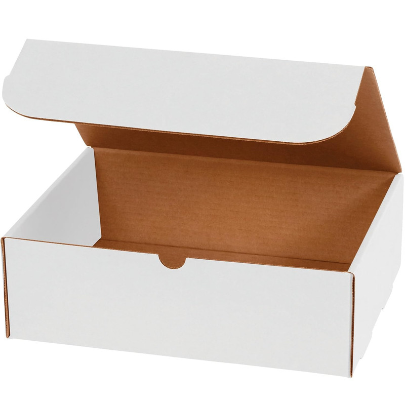 Literature Mailers Small 12.125"L X 9.25"W X 4"H 150-Pack White, Mailers for Shi