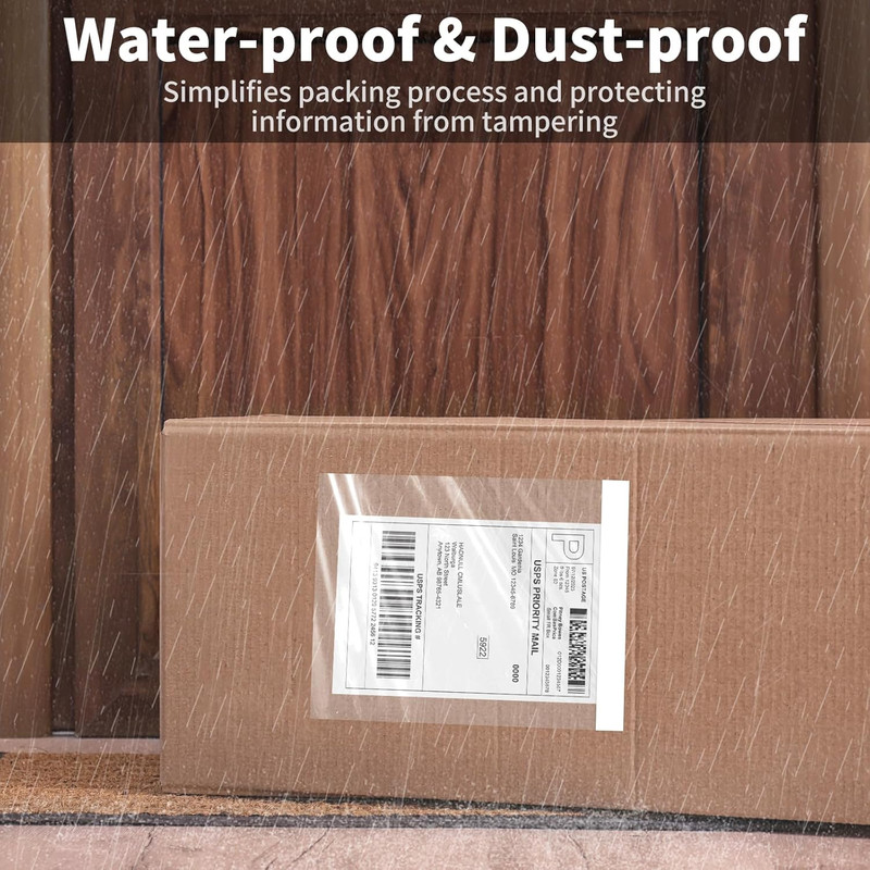 4.5'' X 5.5'' Packing List Envelopes Clear Self-Adhesive Top Loading Mailing Pac gallery