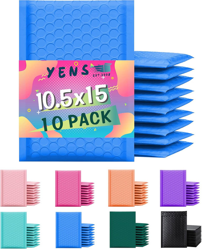 NEW 50 Pack Poly Bubble Mailers 4×8 Padded Shipping Envelopes Self Seal