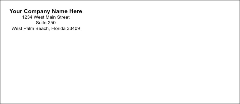 5000 Custom Printed #12 White Wove Envelopes (1 Color Black or Reflex Blue Ink) gallery