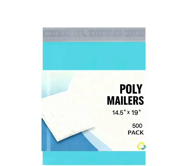 #6 14.5×19 Poly Mailers Plastic Envelopes Shipping Bags TEAL (Green) 500 Pieces
