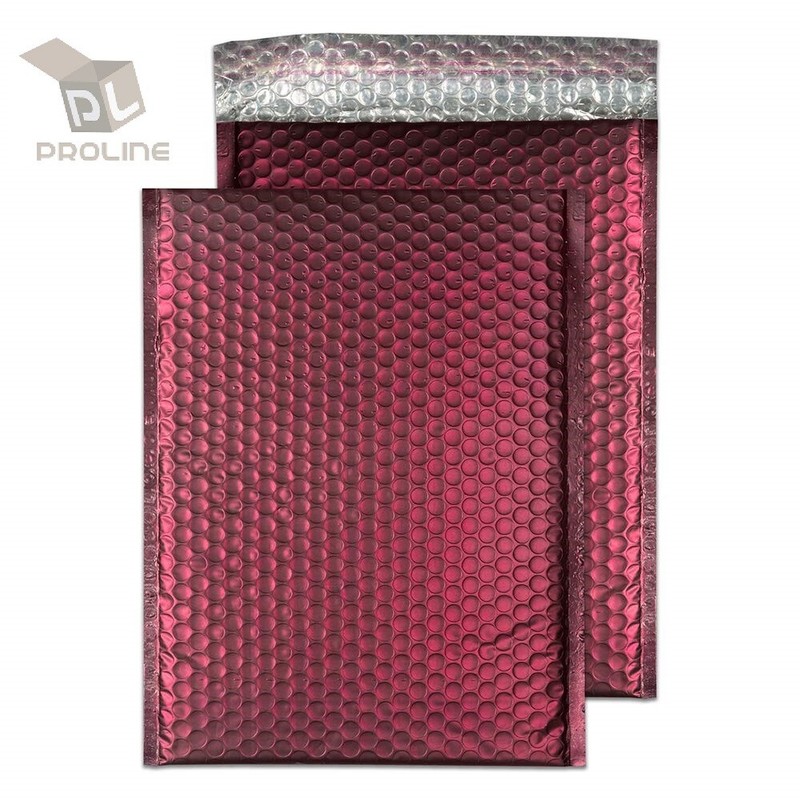25 #0 Matte Metallic Bordeaux Red Poly Bubble Mailers 6.5×10 DVD CD Extra Wide