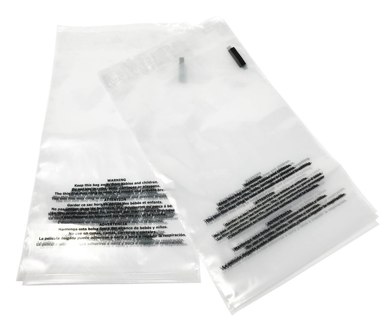 200 10x13 Premium Suffocation Warning Clear Plastic Self Seal Poly Bags 1.5 Mil gallery