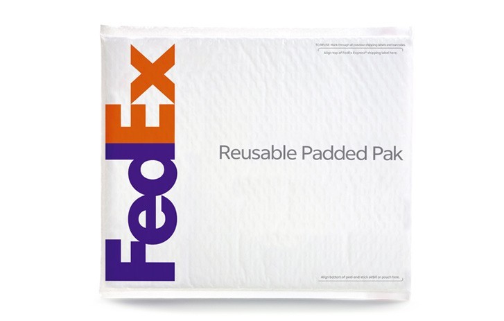 25 FedEx Reusable Padded Pak Waterproof Bubble Wrapped – 11-3/4” x 14-3/4”
