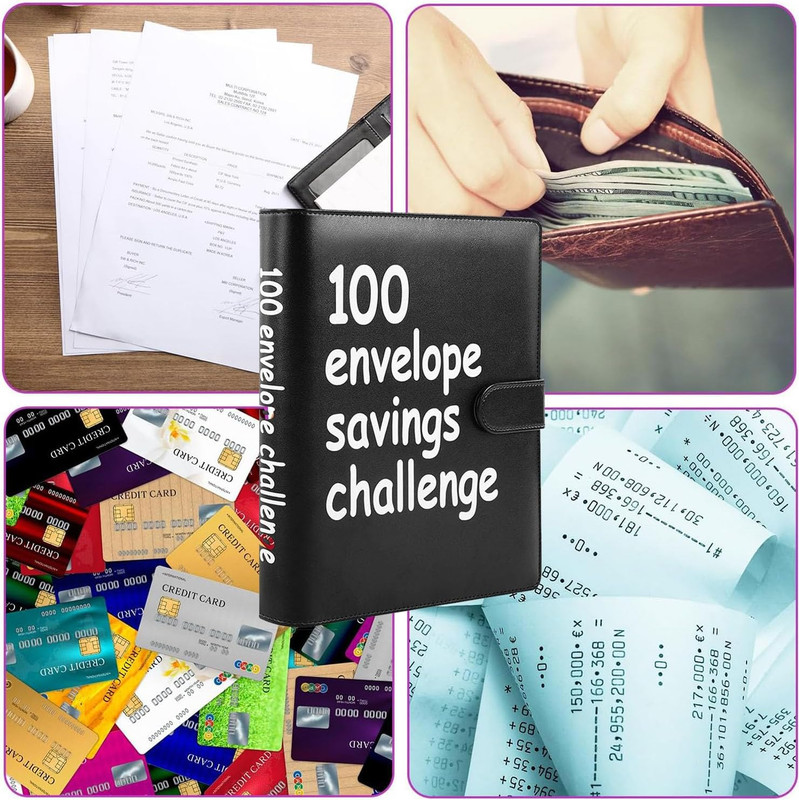 100 Envelopes Money Saving Challenge Binder, Save 5050 Dollars 100 Day Envelope gallery