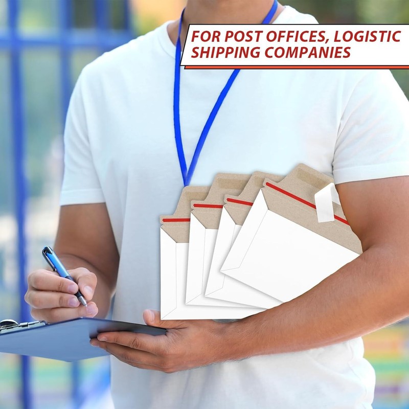 6.5x4.5 Inch Self Seal Rigid Photo Mailers Shipping Stay Flat Cardboard Envelope gallery