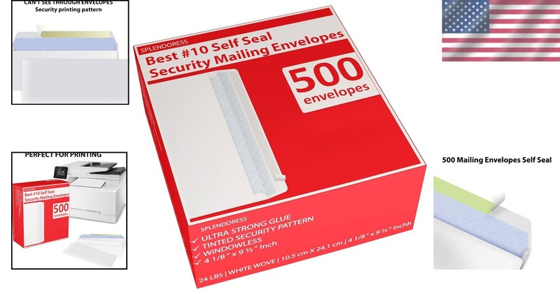 No. 10 White Envelopes | 4-1/8 x 9-1/2 | 500 Pack gallery