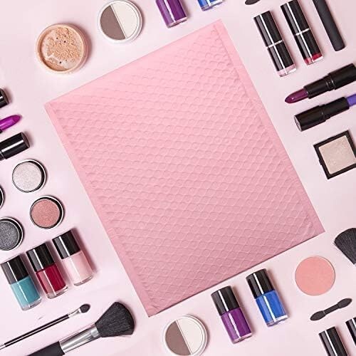 Jiaro Pack Poly Bubble Mailer Padded Envelope Mailing Bag 8.5x12 25Pc Light Pink gallery