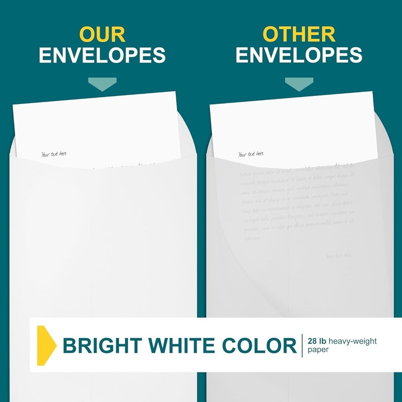 9x12 Envelopes Self Seal - 15 Pack - Open End White Mailing Envelopes for Cat... gallery