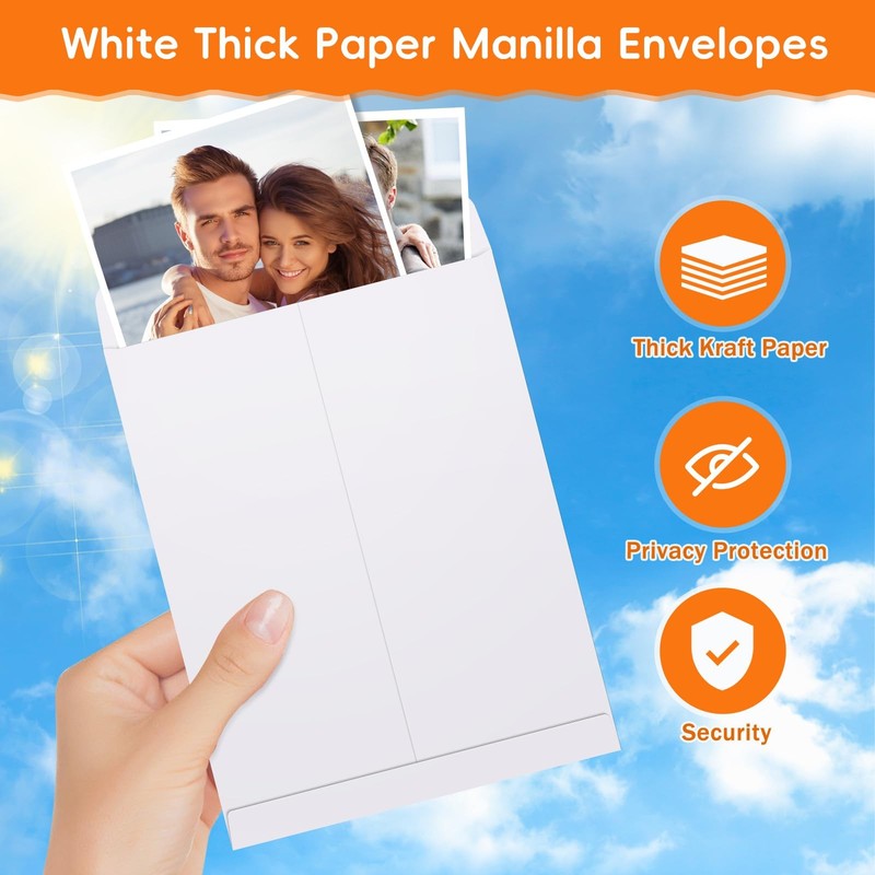 50 Pack 6x9 Envelopes Self Seal, White Catalog Mailing Envelopes 6 x 9 Manill... gallery
