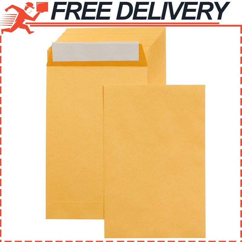 Manilla Envelope 6×9 Manila Self Stick Mailing Safe Security Business No.1 100pk