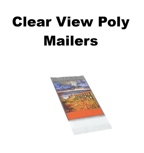 Clear View Bulk Poly Mailers Shipping Books, Catalogs, Brochures, Clothes more
