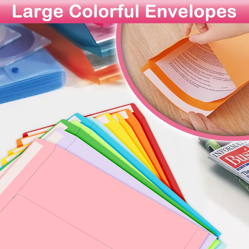 Colored 9 X 12 Envelopes, 20 Pcs Mailing Envelopes, Colorful Large Envelope, …