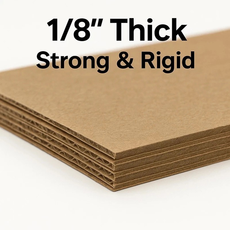 50 - 7.5" x 7.5" Corrugated Filler insert Pads 45 RPM For 7" Record Mailers gallery