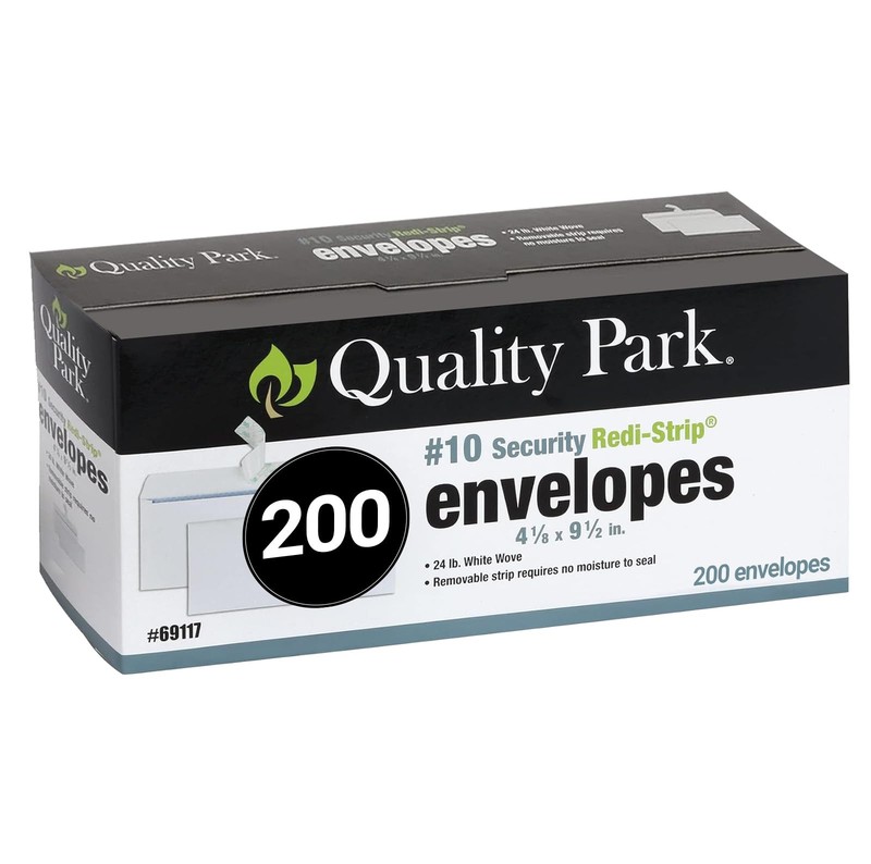 Envelopes Letter Size #10 – Pack of 200 Security Tinted Envelopes Self Seal 4…