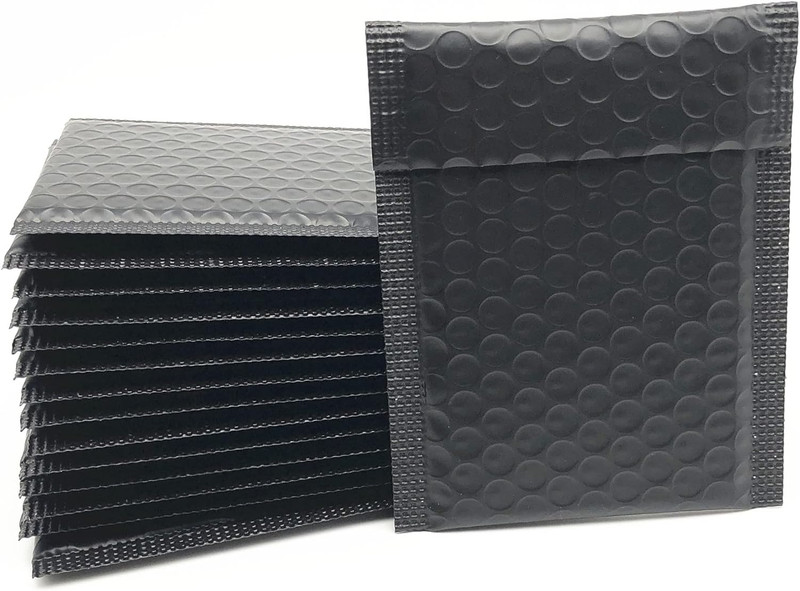 5X7 Inch Black Poly Bubble Mailers Small Padded Envelopes Self-Sealing Shipping gallery