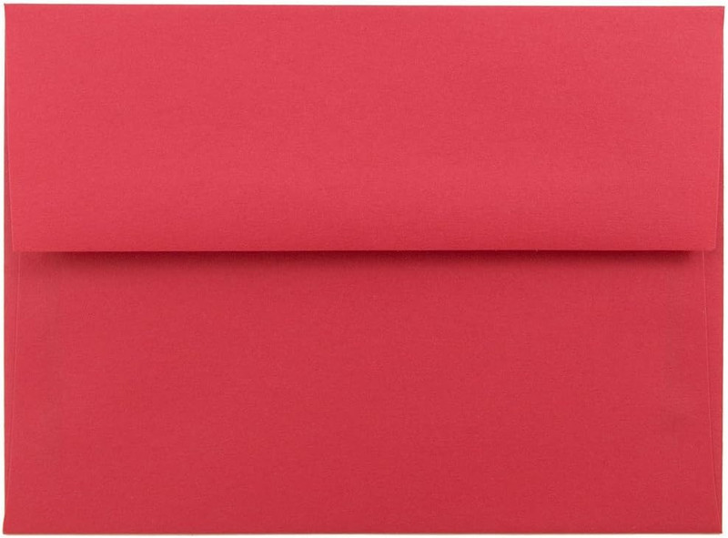 A6 Colored Invitation Envelopes – 4 3/4 X 6 1/2 – Red Recycled – Bulk 250/Box