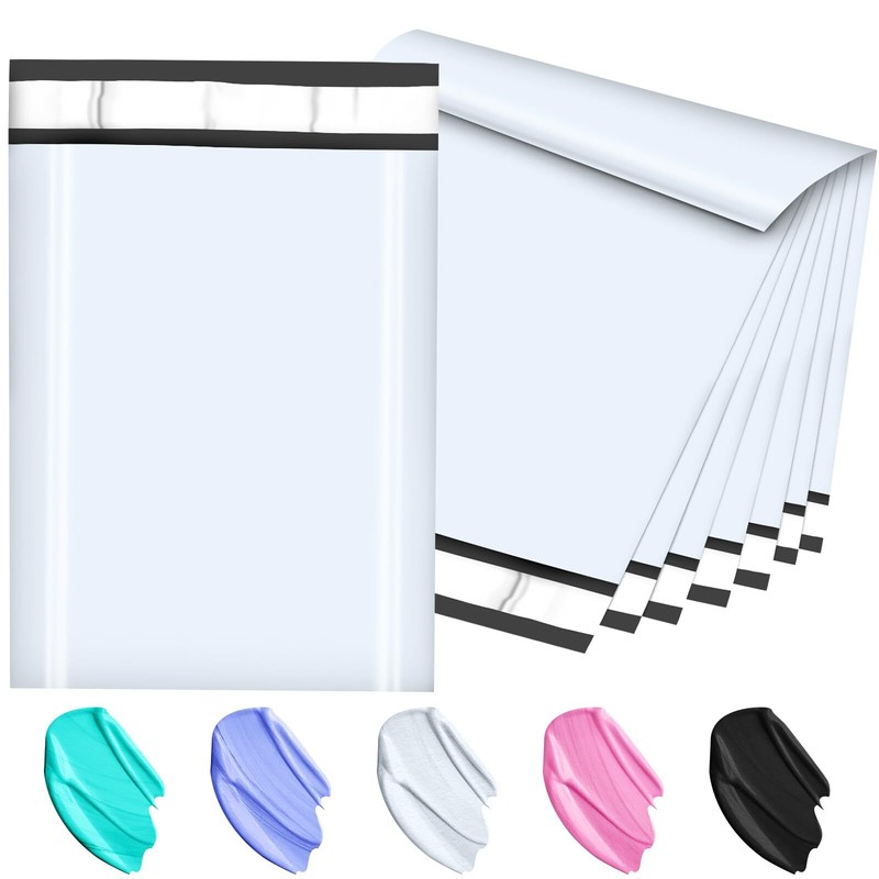 Poly Mailers 10x13 Inch 200 Pcs, White Shipping Bags, Mailing Envelopes with ...