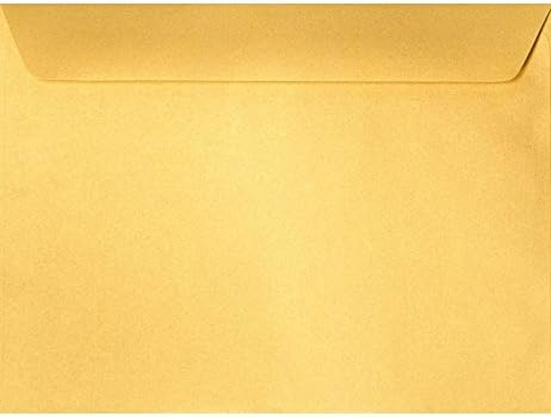 6 X 9 Booklet Envelopes | Gold Metallic | 80Lb. Text | 50 Qty gallery
