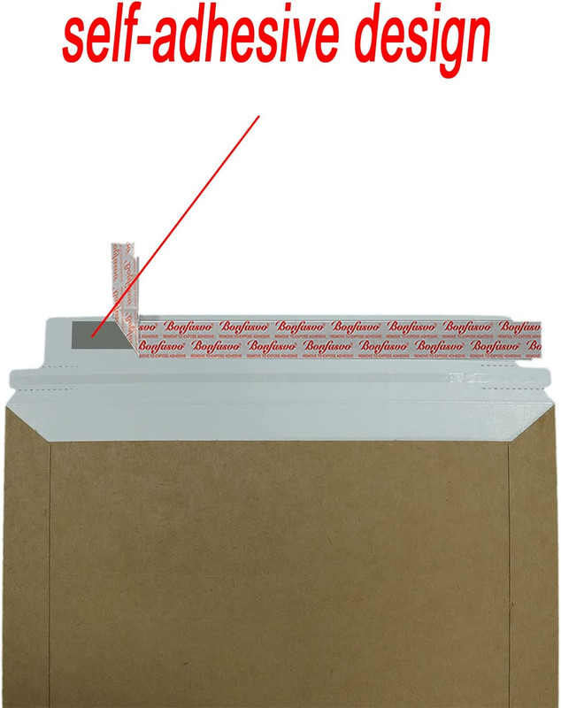 Rigid Mailers 30 Pack 9.5 X 12.5 Inches Brown Self Seal Stay Flat Bulk Cardboard gallery