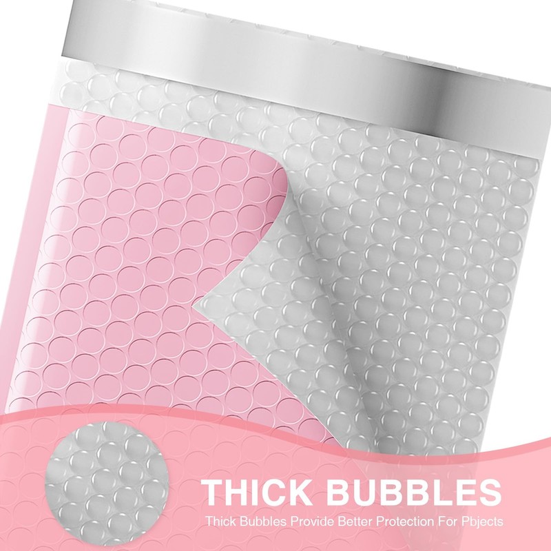 Bubble Mailers 6x10 Inch 100 Pack Light Pink Bubble Mailer Usable Size 6x9" W... gallery